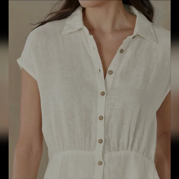 Sundance Brave+True Clarity Linen Midi Dress - Picture 7 of 11